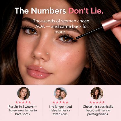 AQA Eyelash Serum with Peptides & Botanicals | For Thinning Lashes – Grow Fuller, Longer Lashes Fast! ✨ Limited-Time Offer!