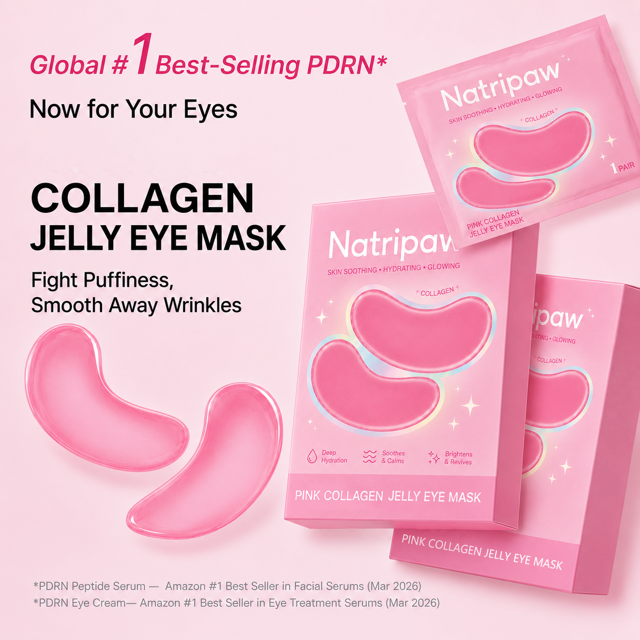 Natripaw Pink Collagen Jelly Eye Mask