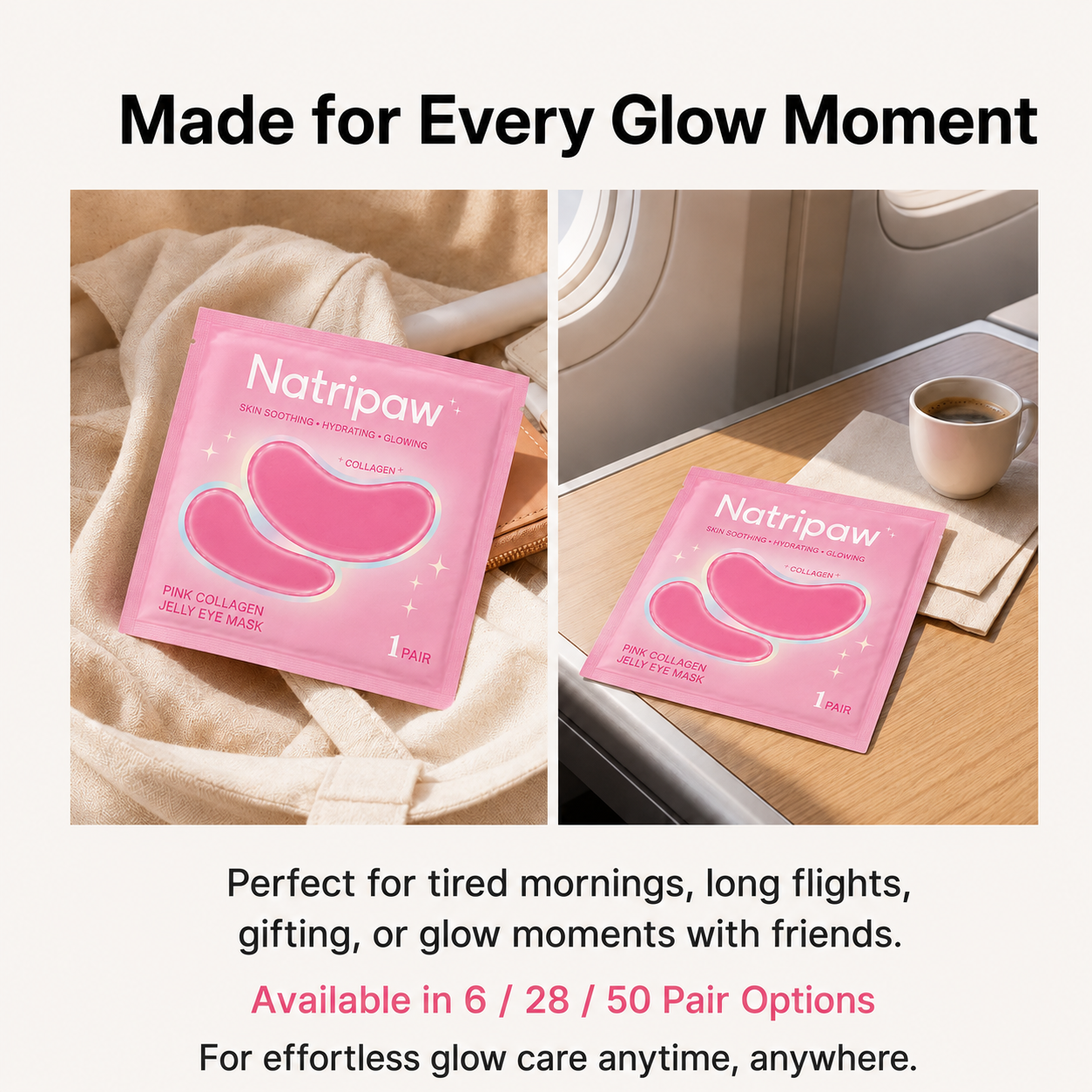 Natripaw Pink Collagen Jelly Eye Mask