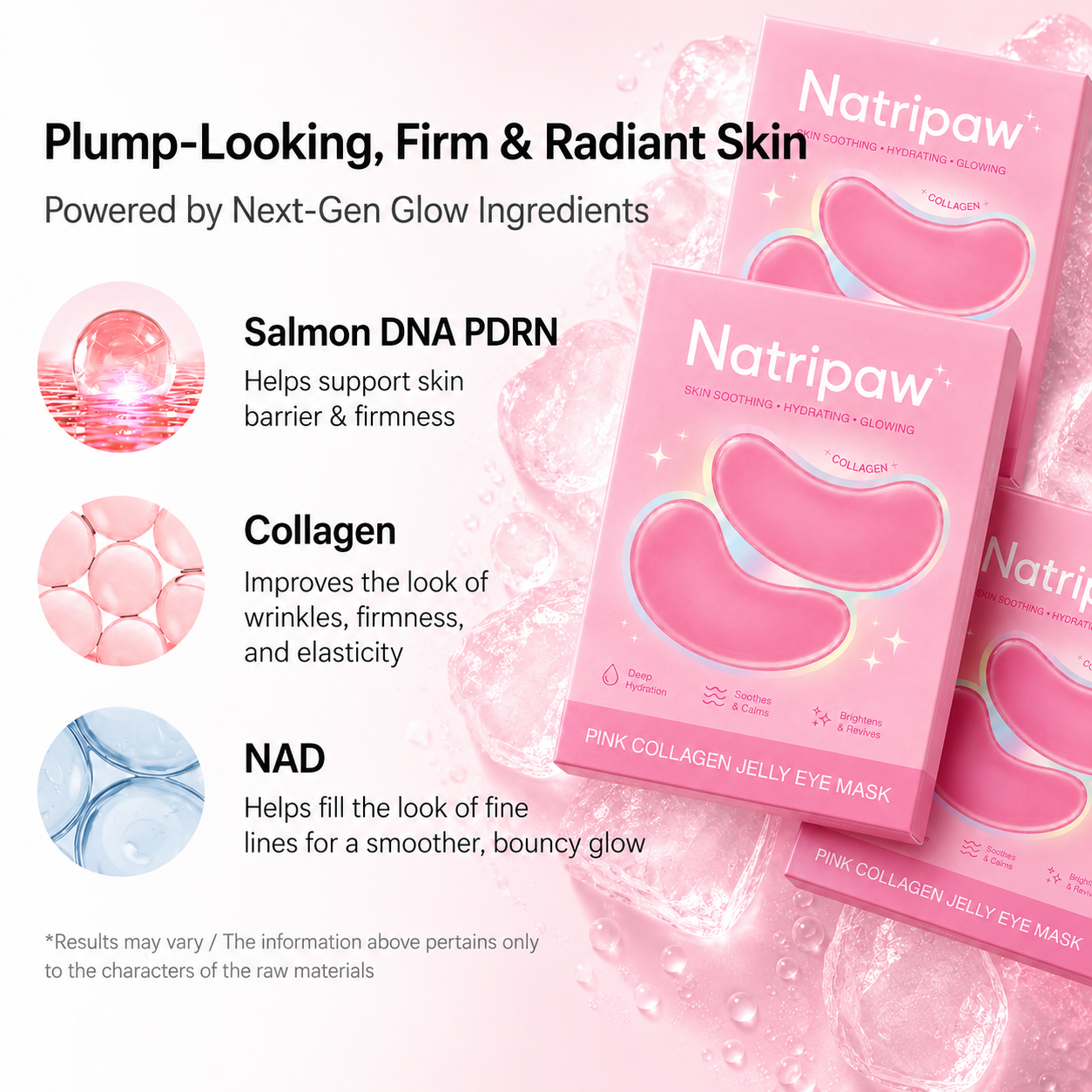 Natripaw Pink Collagen Jelly Eye Mask
